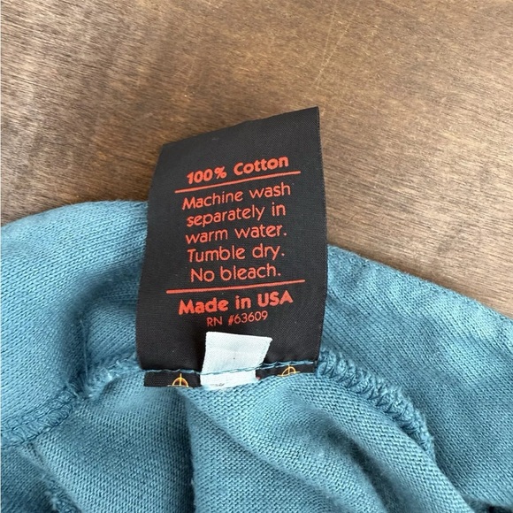 Vintage Mishi 100% Cotton Teal Long Lightweight Cardigan Sweater Pockets Medium - Picture 6 of 13